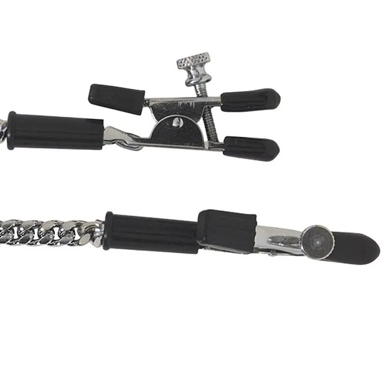 Adjustable Alligator Nipple Clamps - Jewel Chain