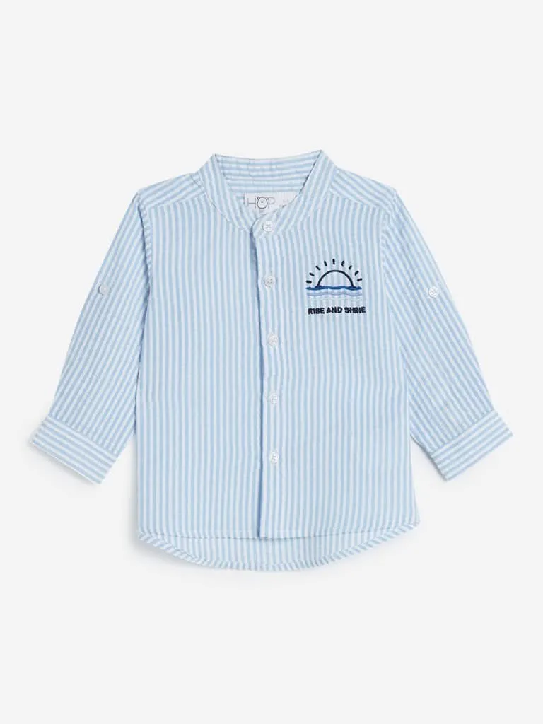 Baby HOP Blue Striped Shirt