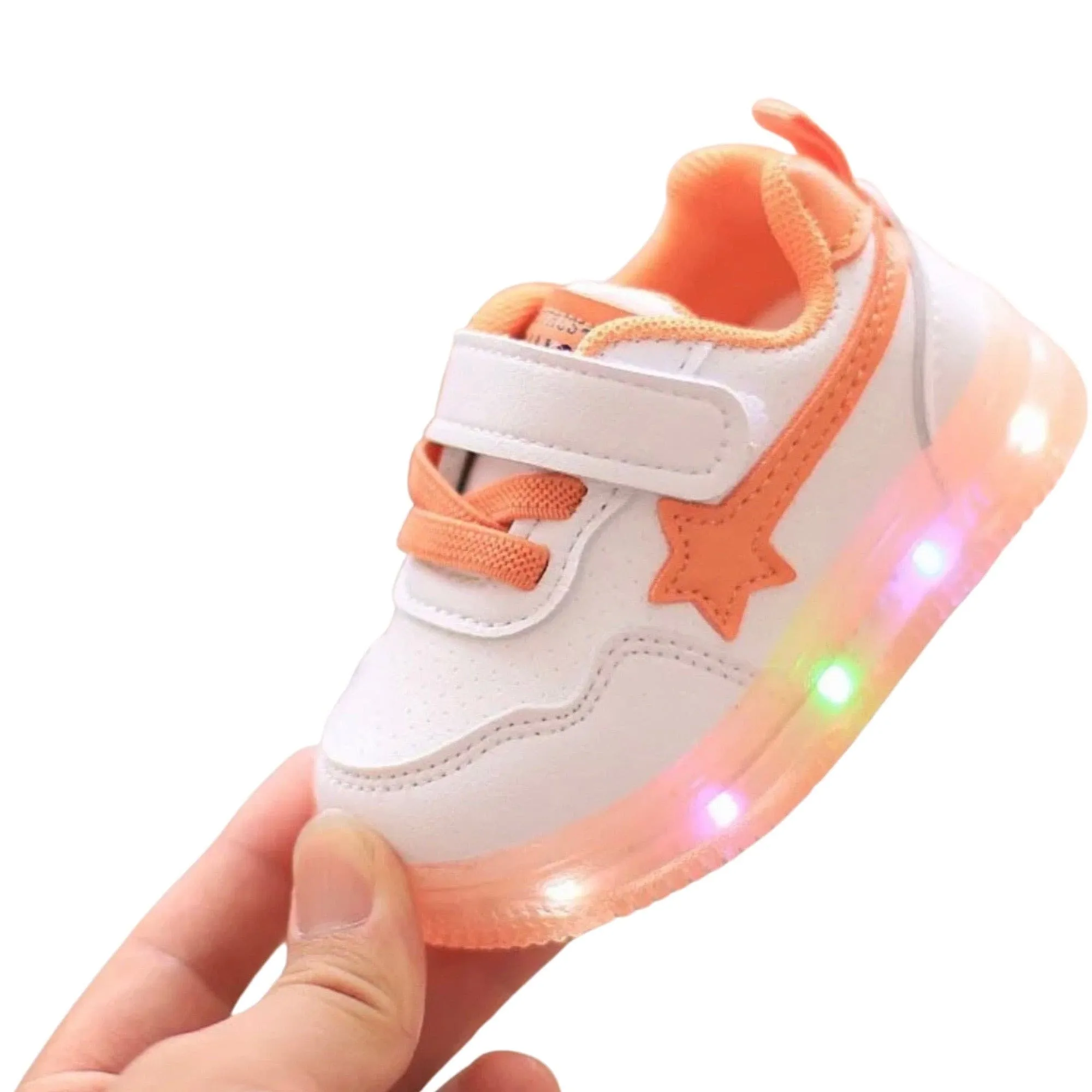 Baby Led Sneakers - Orange