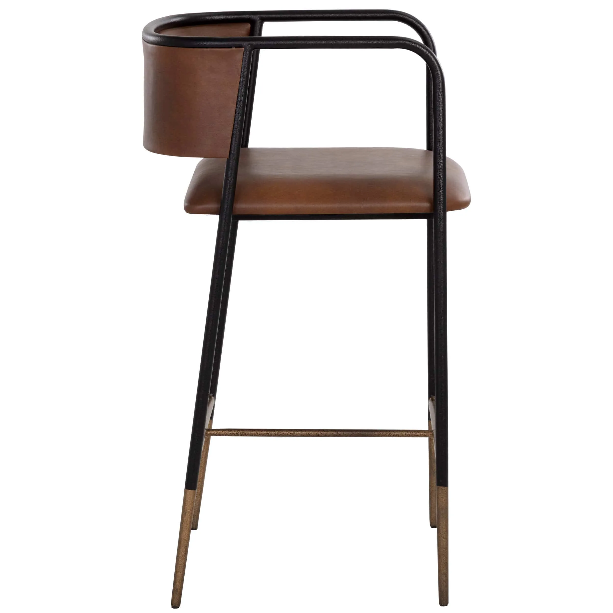 Brenan Bar & Counter Stool, Bravo Cognac, Set of 2