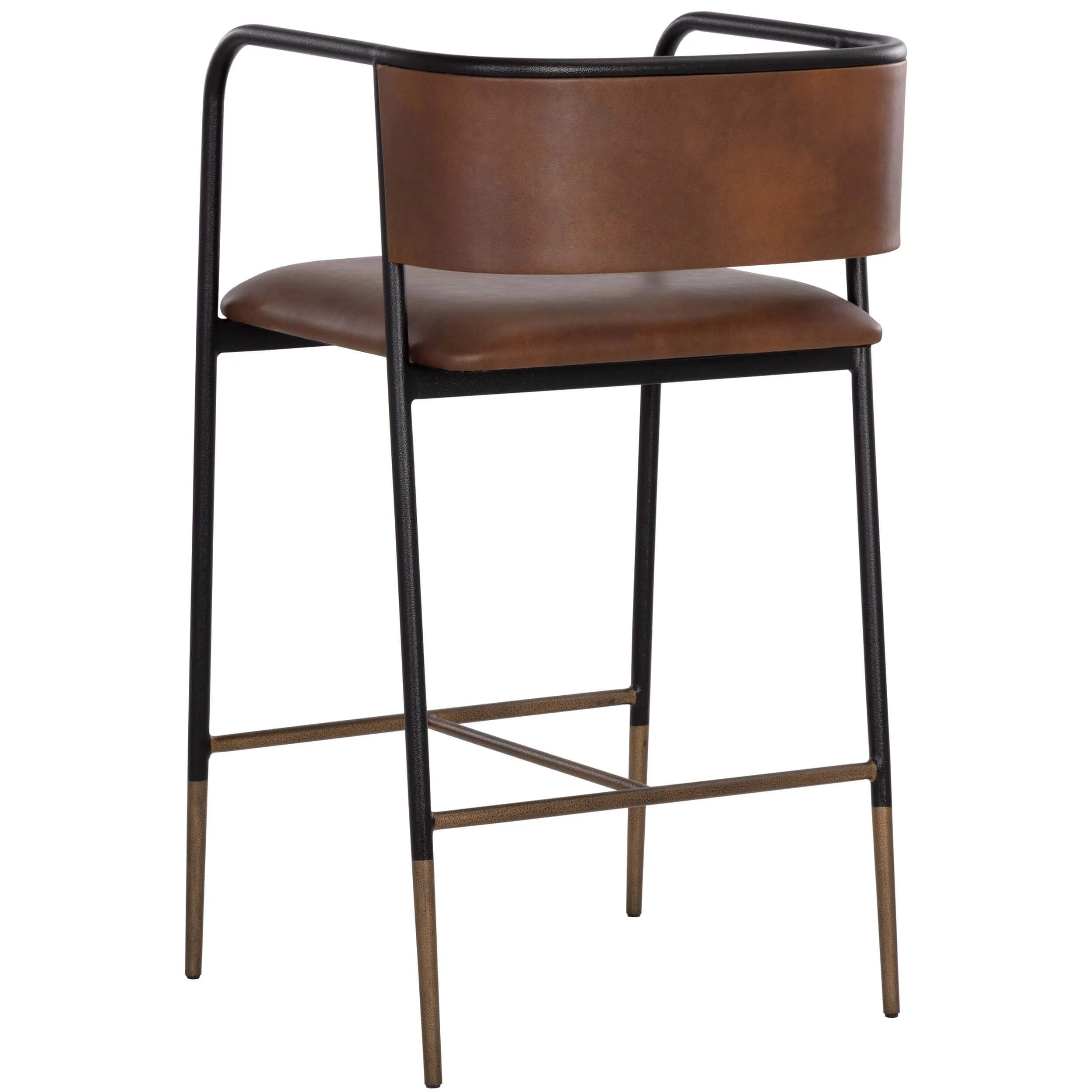 Brenan Bar & Counter Stool, Bravo Cognac, Set of 2