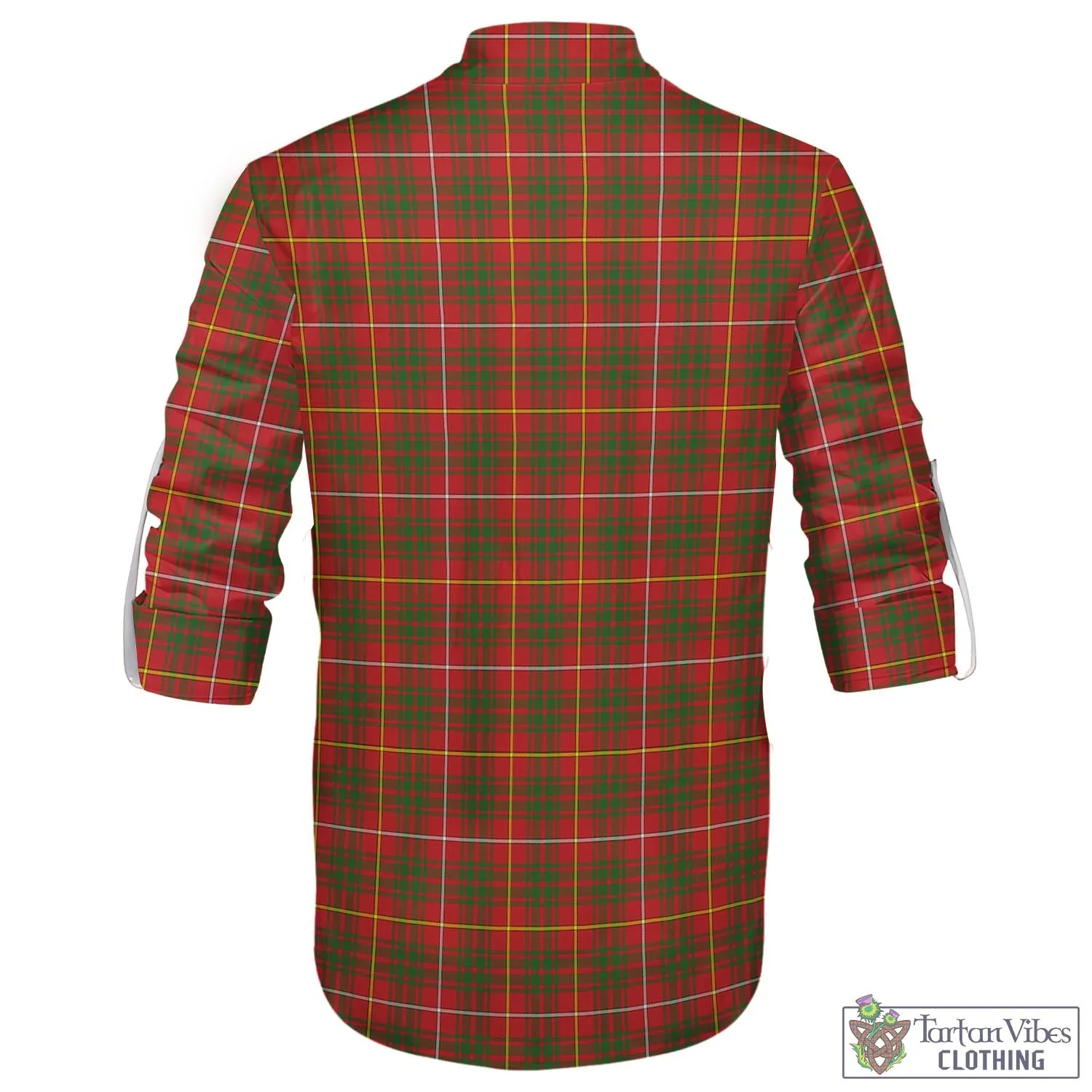 Bruce County Canada Tartan Men's Scottish Traditional Jacobite Ghillie Kilt Shirt