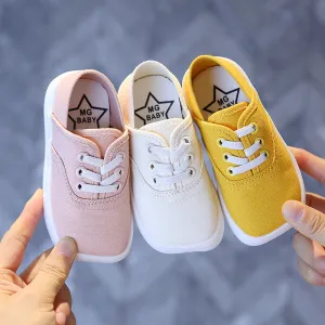 Canvas Shoes Korean Board Shoes Boys Baby White Shoes