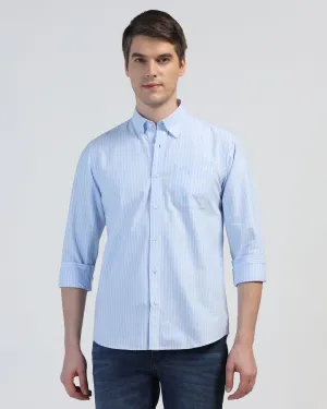 Casual Blue Stripe Shirt - Reda