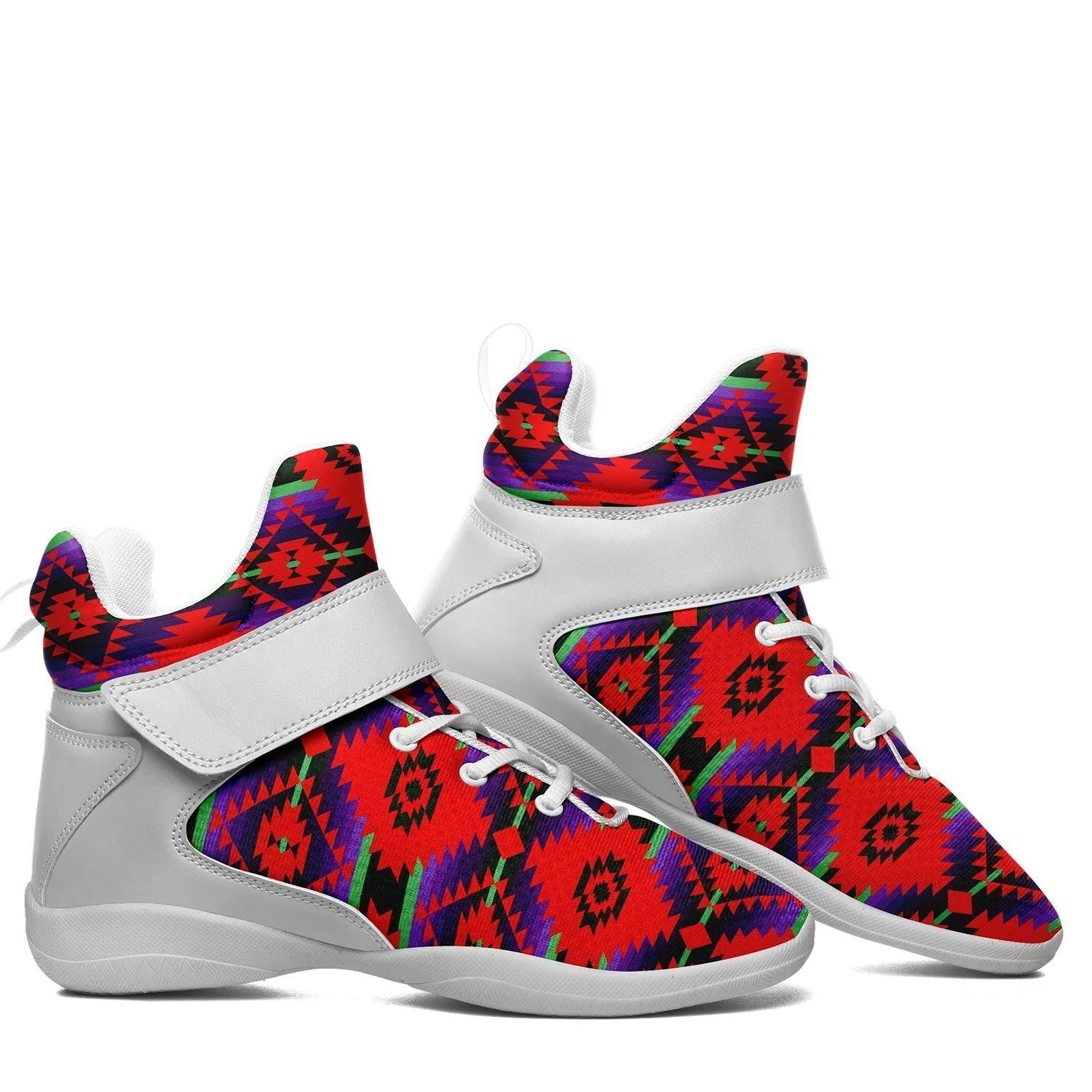 Cree Confederacy Chicken Dance Ipottaa Basketball / Sport High Top Shoes - White Sole