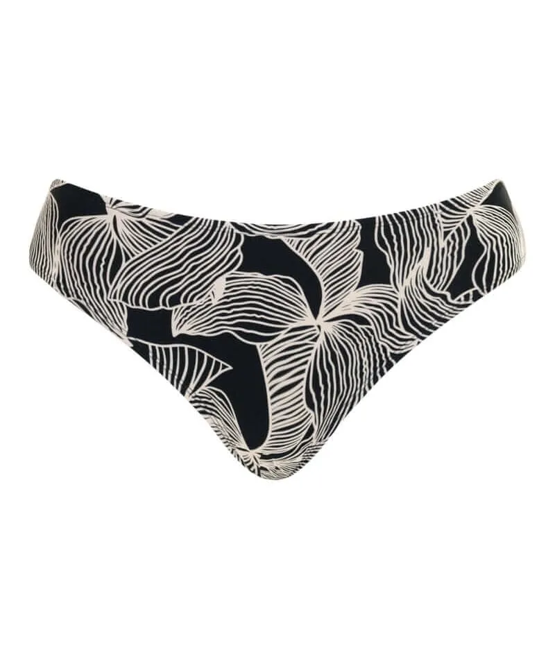 Curvy Kate Ripple Reef Classic Brief - Black Print