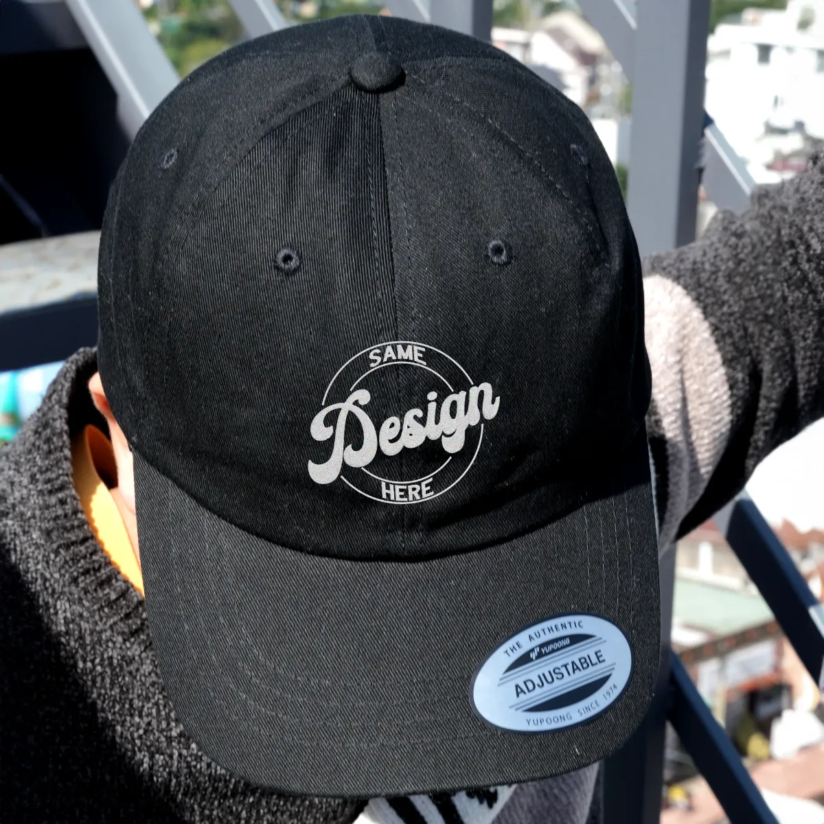 Custom Embroidered Dad Hat with Same Design