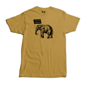 Elephant T-Shirt Antique Gold