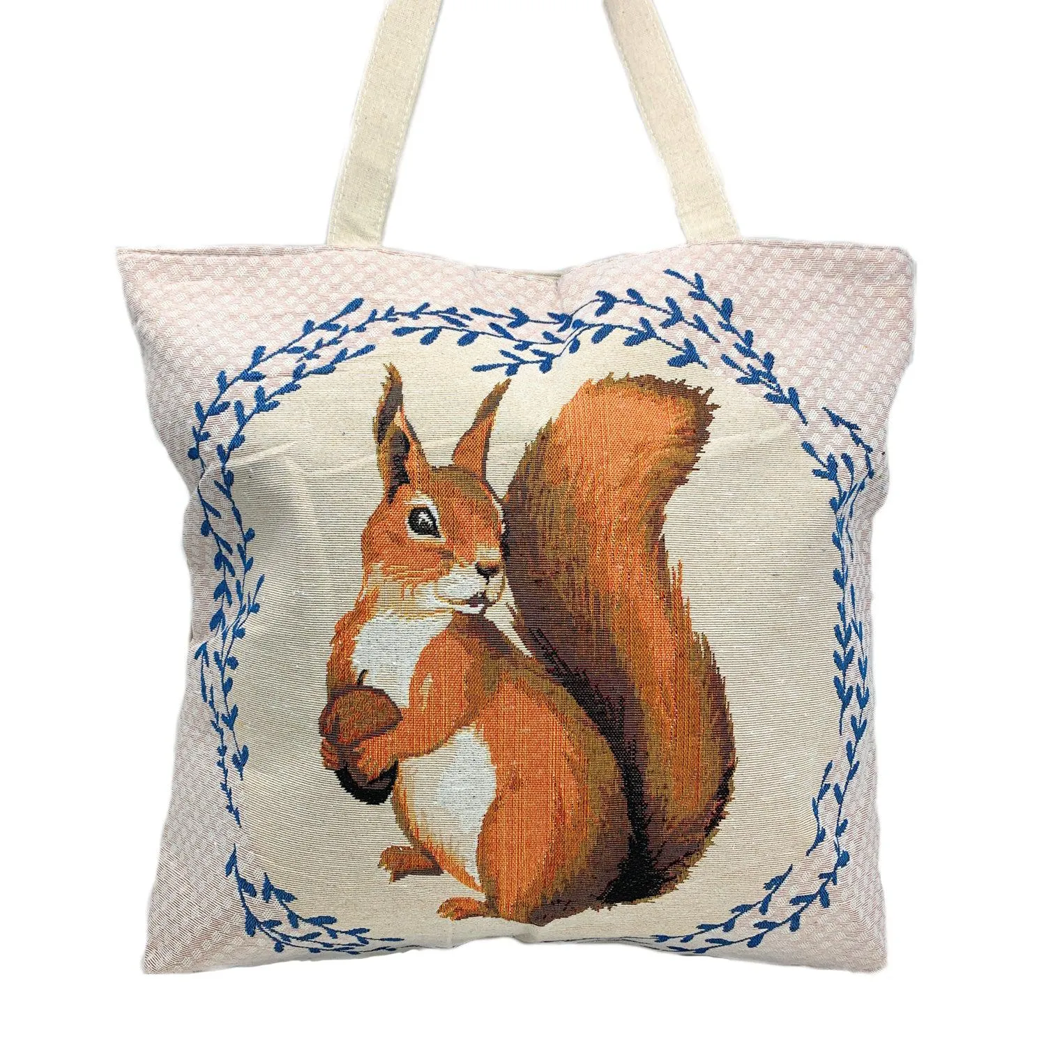 Empire Cove Squirrel Print Cotton Canvas Tote Bags Reusable Beach Shopping