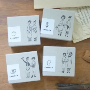 evakaku Rubber Stamp Set - Little Girls