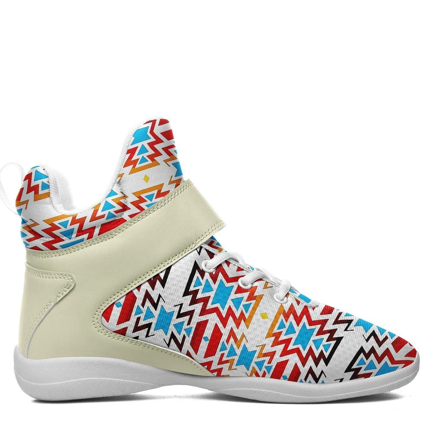 Fire Colors and Sky Kid's Ipottaa Basketball / Sport High Top Shoes