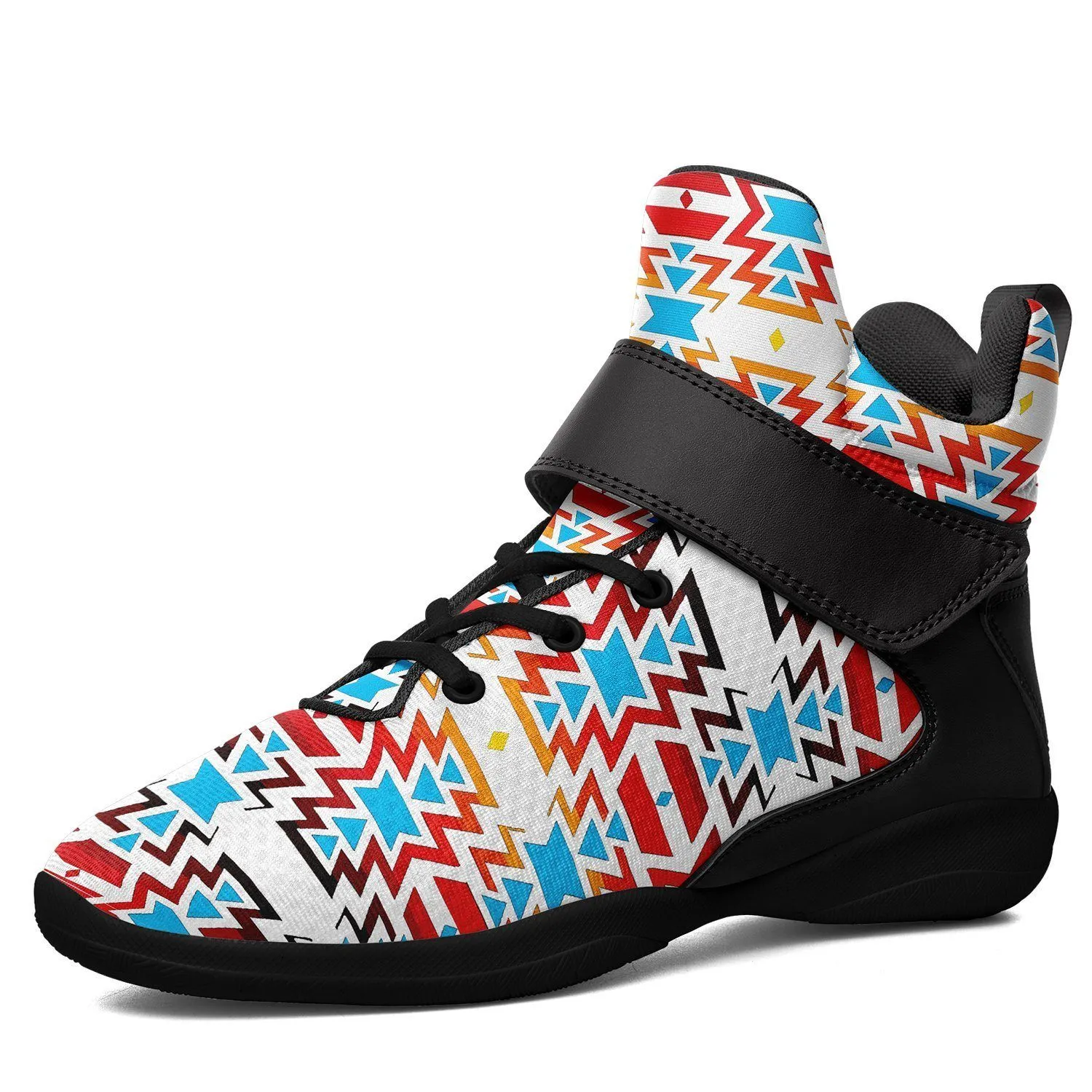 Fire Colors and Sky Kid's Ipottaa Basketball / Sport High Top Shoes