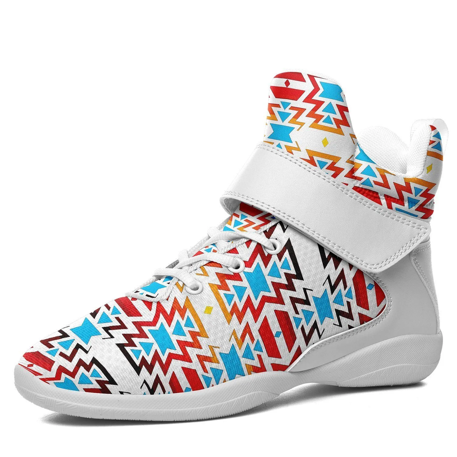 Fire Colors and Sky Kid's Ipottaa Basketball / Sport High Top Shoes