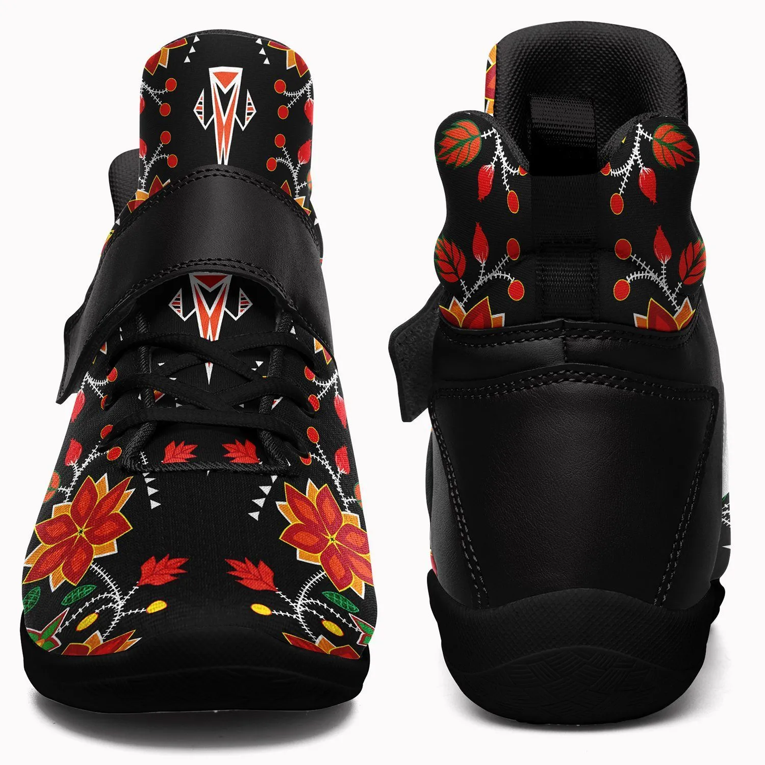 Floral Beadwork Six Bands Kid's Ipottaa Basketball / Sport High Top Shoes