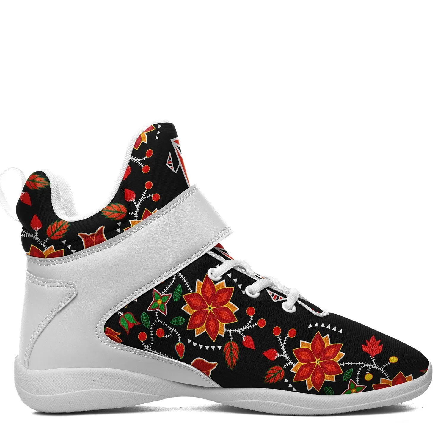 Floral Beadwork Six Bands Kid's Ipottaa Basketball / Sport High Top Shoes