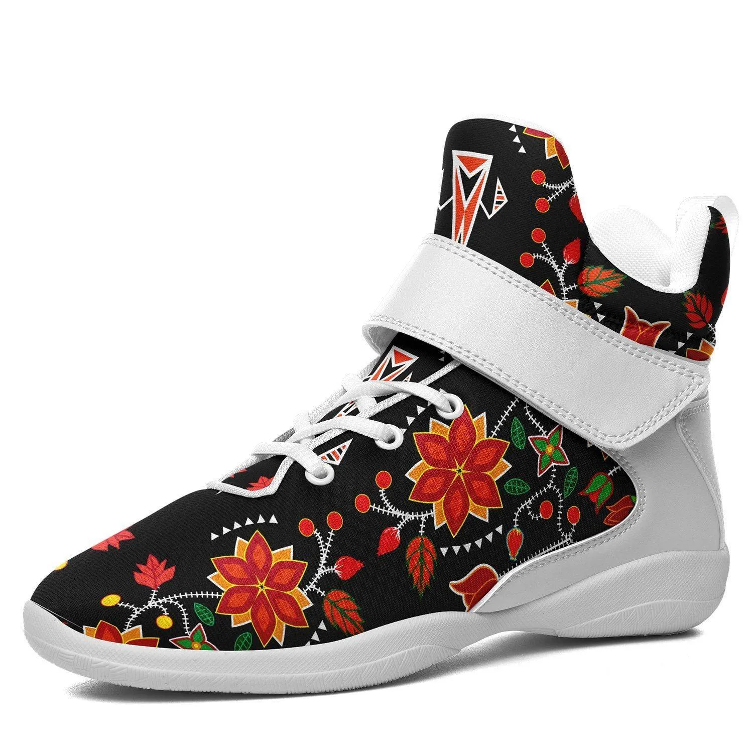 Floral Beadwork Six Bands Kid's Ipottaa Basketball / Sport High Top Shoes