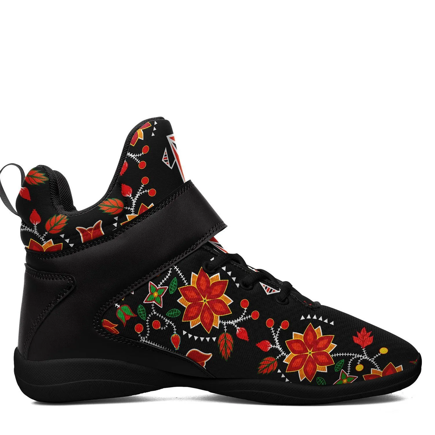 Floral Beadwork Six Bands Kid's Ipottaa Basketball / Sport High Top Shoes