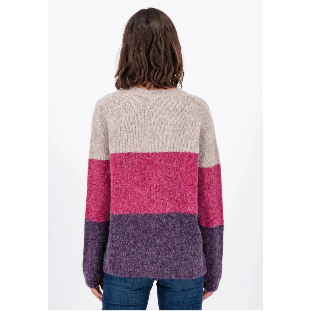 Fynch-Hatton Wool Alpaca Hairy Jumper in Elegant Pink 24097428