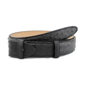 Genuine Ostrich Quill Classic Belt Strap