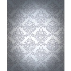 Gray Vignette Damask Printed Backdrop