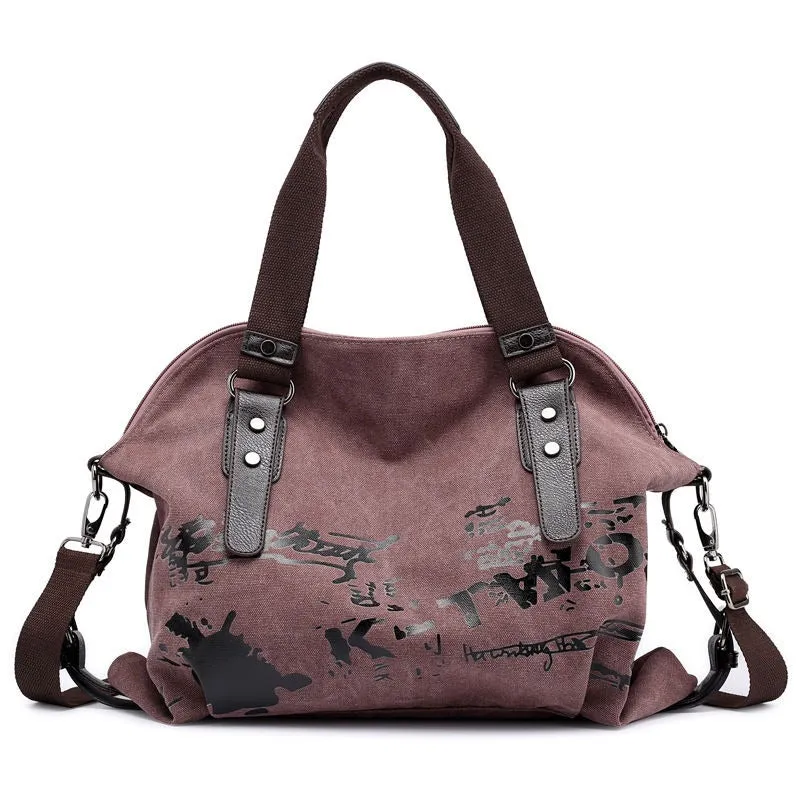 Ink Splash Pattern Women's Casual Handbag