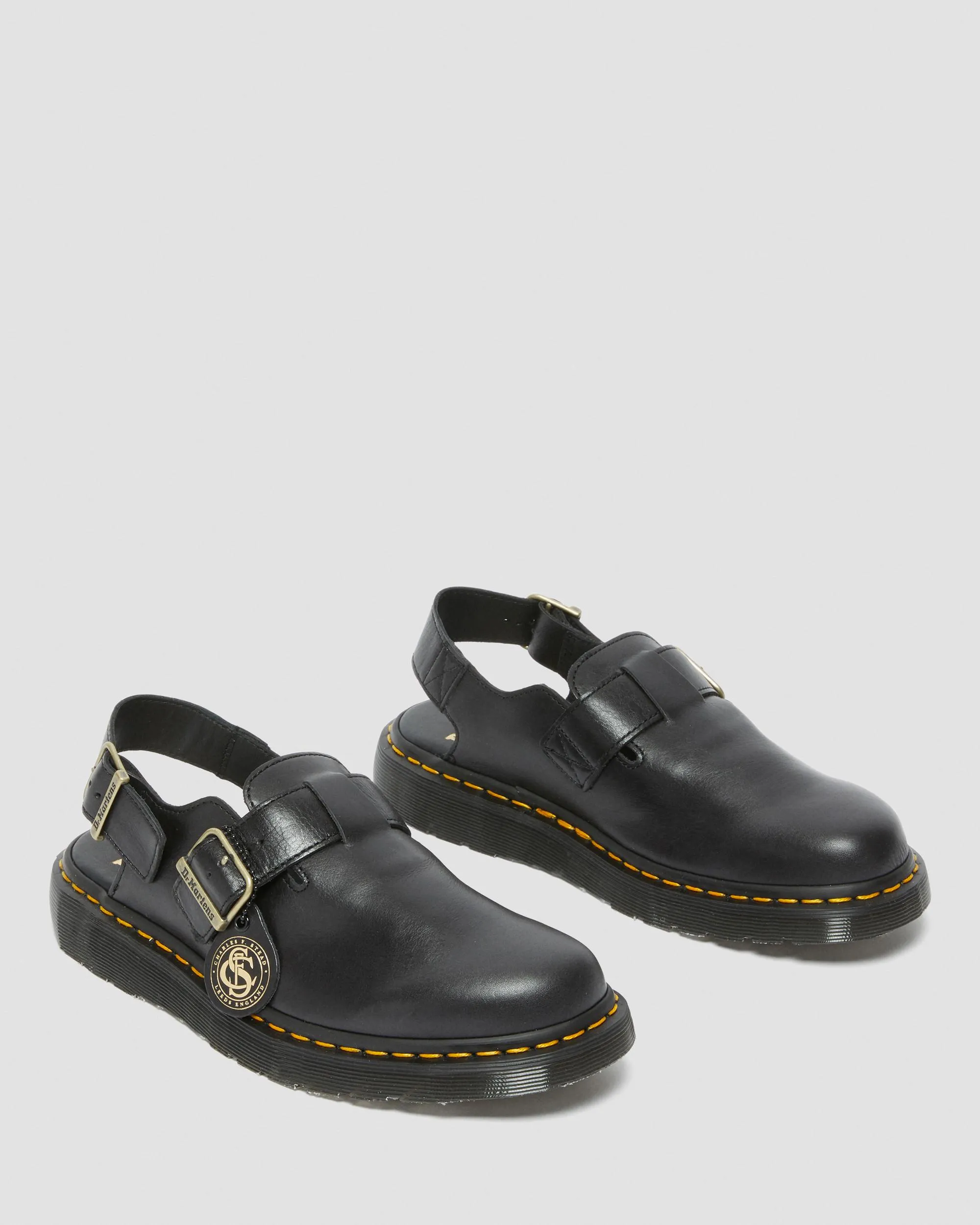 Jorge Made in England Dr. Leather Slingback Mules. Martens