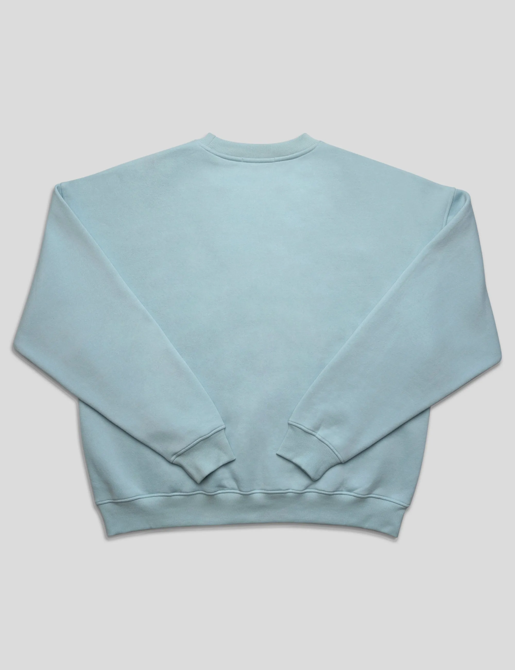 KAIIA SLOGAN OVERSIZED SWEATSHIRT LIGHT BLUE