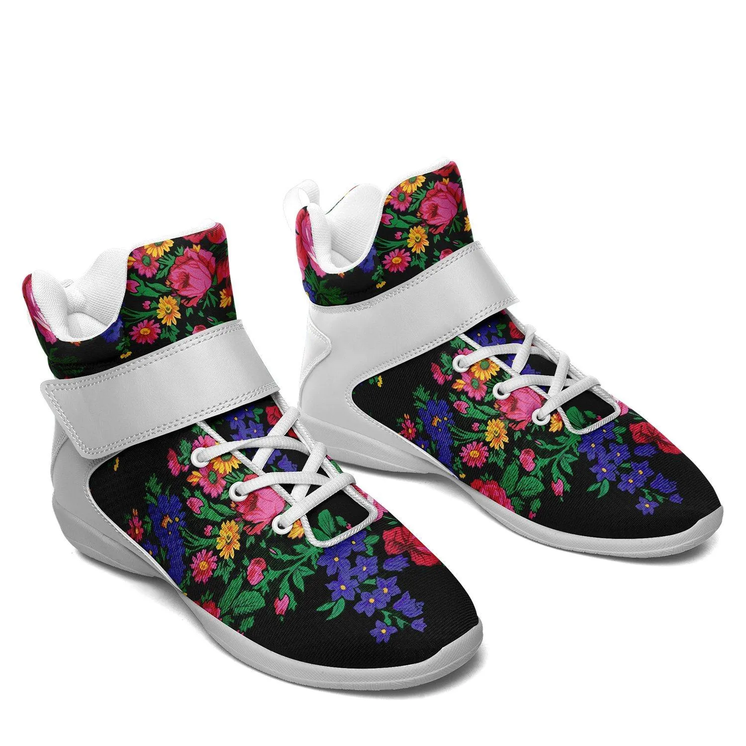 Kokum's Revenge Black Ipottaa Basketball / Sport High Top Shoes - White Sole