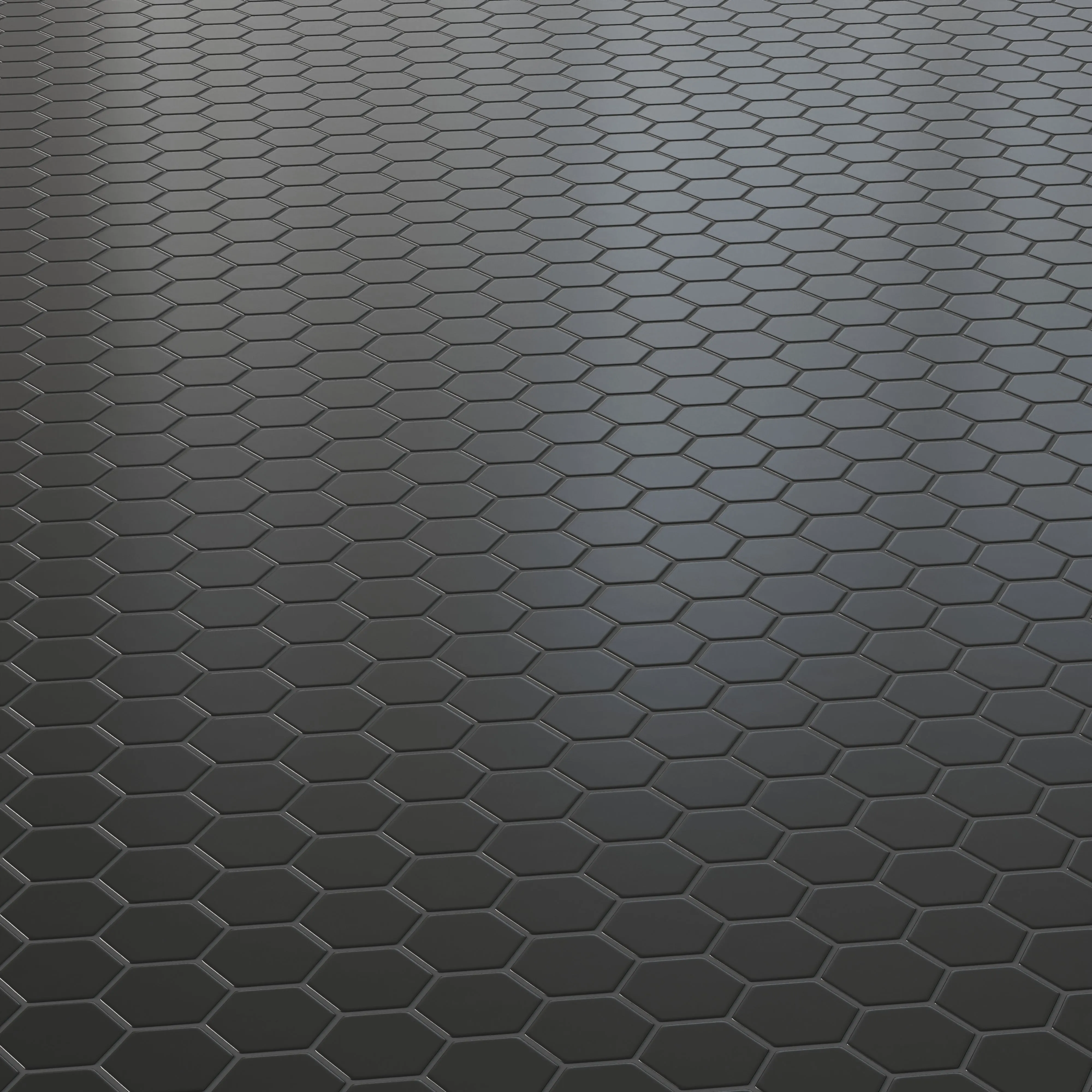 Levi 12x12 Matte Porcelain 2x2 Hexagon Mosaic Tile in Black