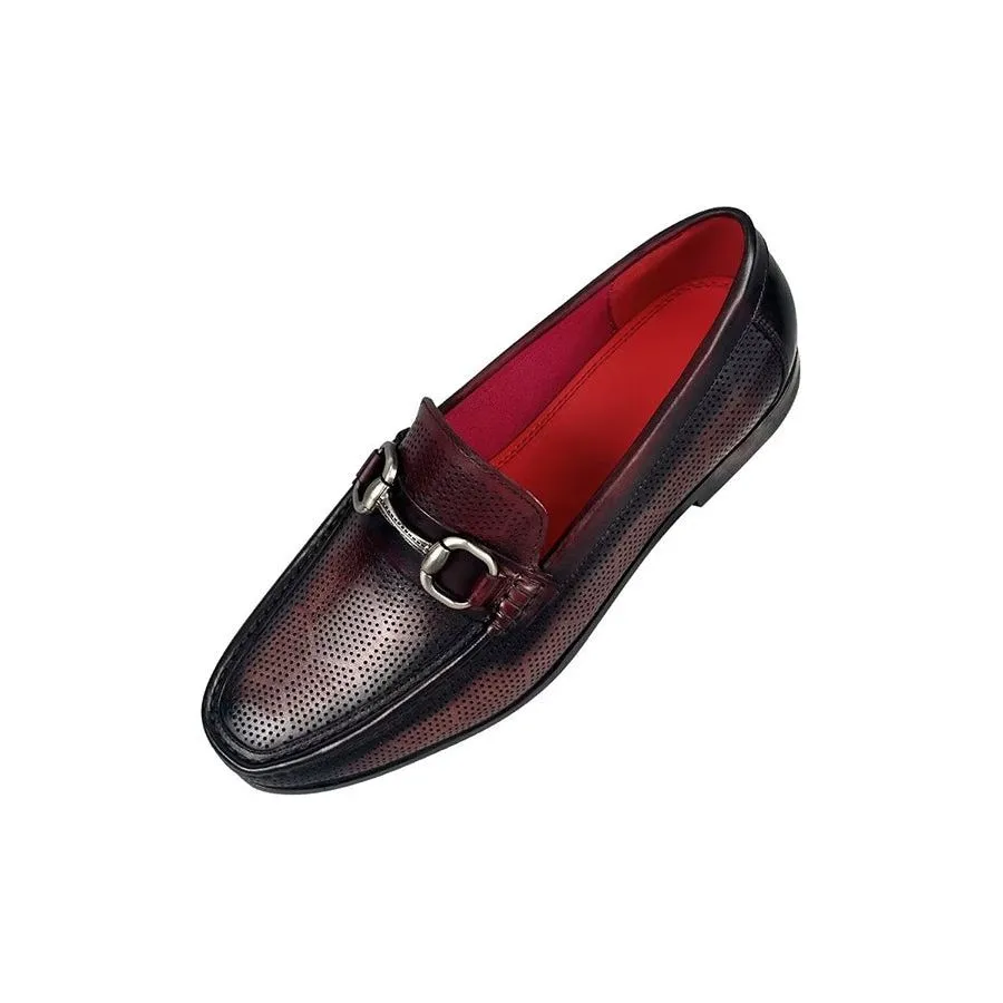 LuxeLeather Elegant Genuine Leather Slip On Loafers