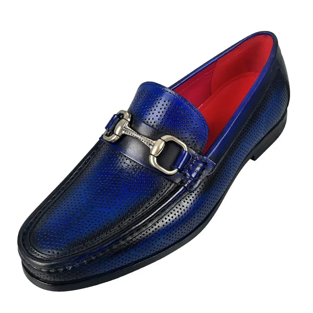 LuxeLeather Elegant Genuine Leather Slip On Loafers