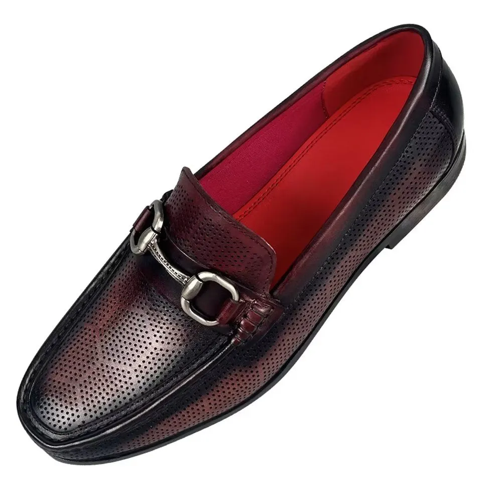 LuxeLeather Elegant Genuine Leather Slip On Loafers