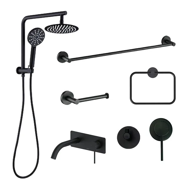 Matte Black Bathroom Tapware Package