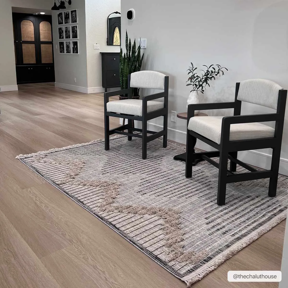 Maulawin Cream High-Low Area Rug