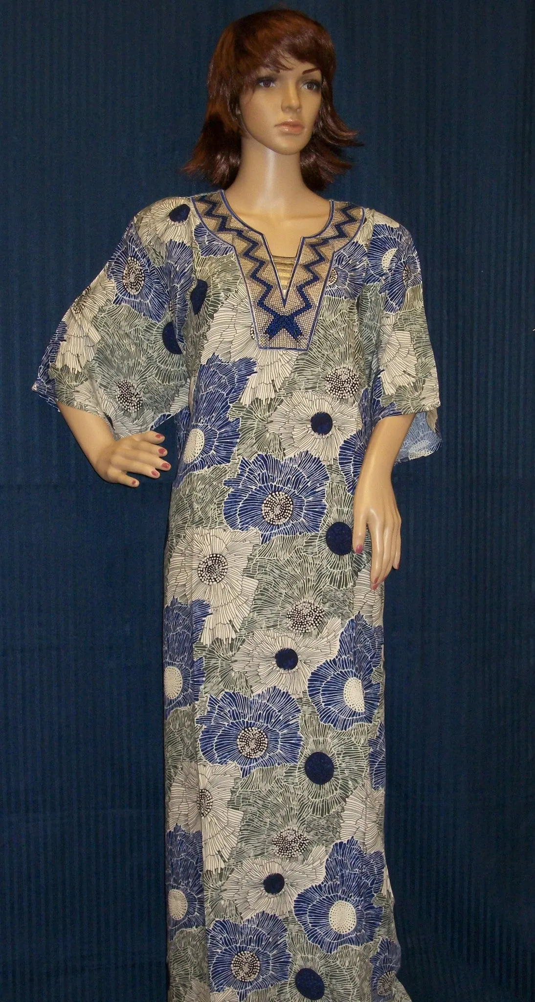 Maxi 1125 Gown Kaftan Jalabiya Sleep Wear Shieno