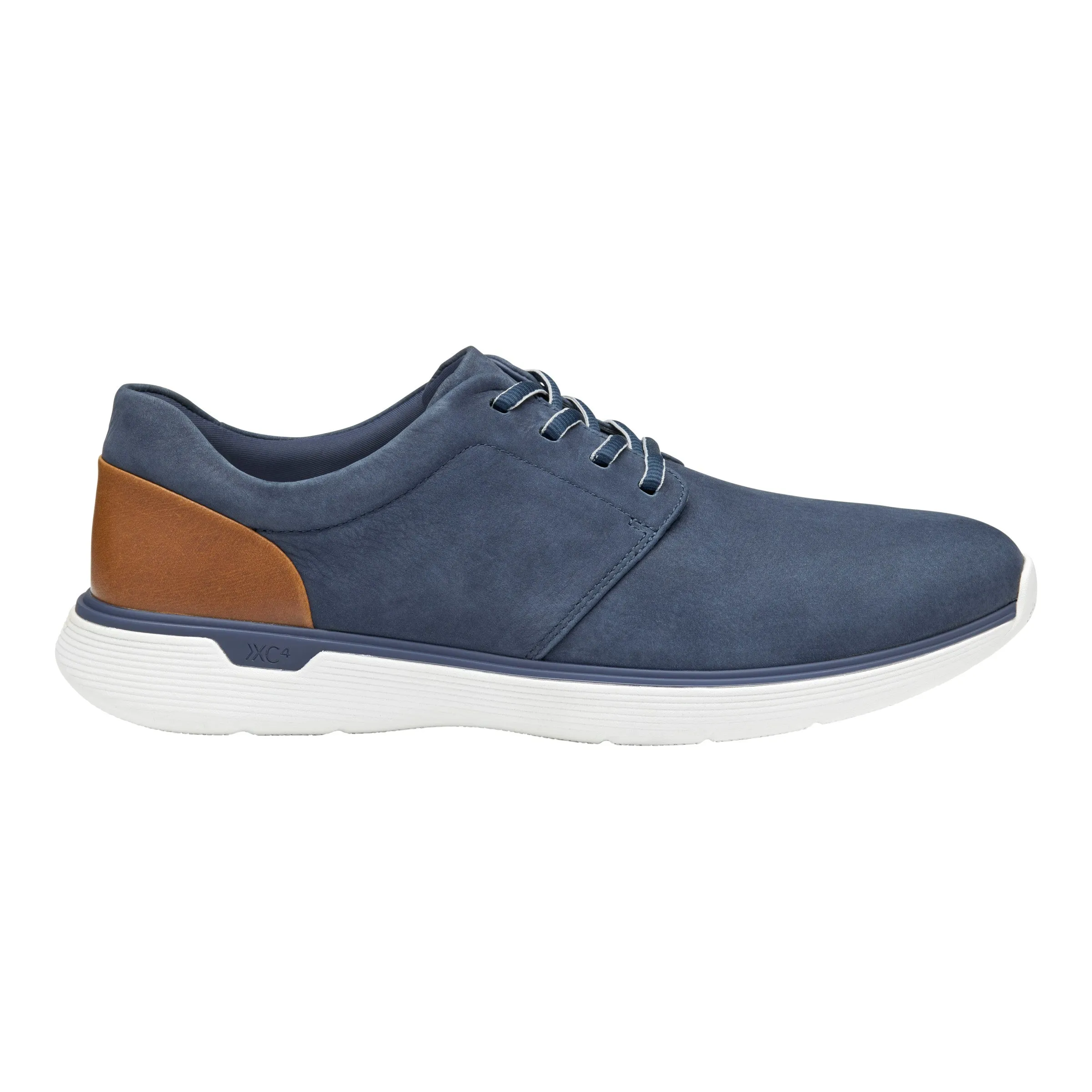 Men's Johnston & Murphy XC4 Prentiss 2.0 Waterproof Plain Toe Color: Navy