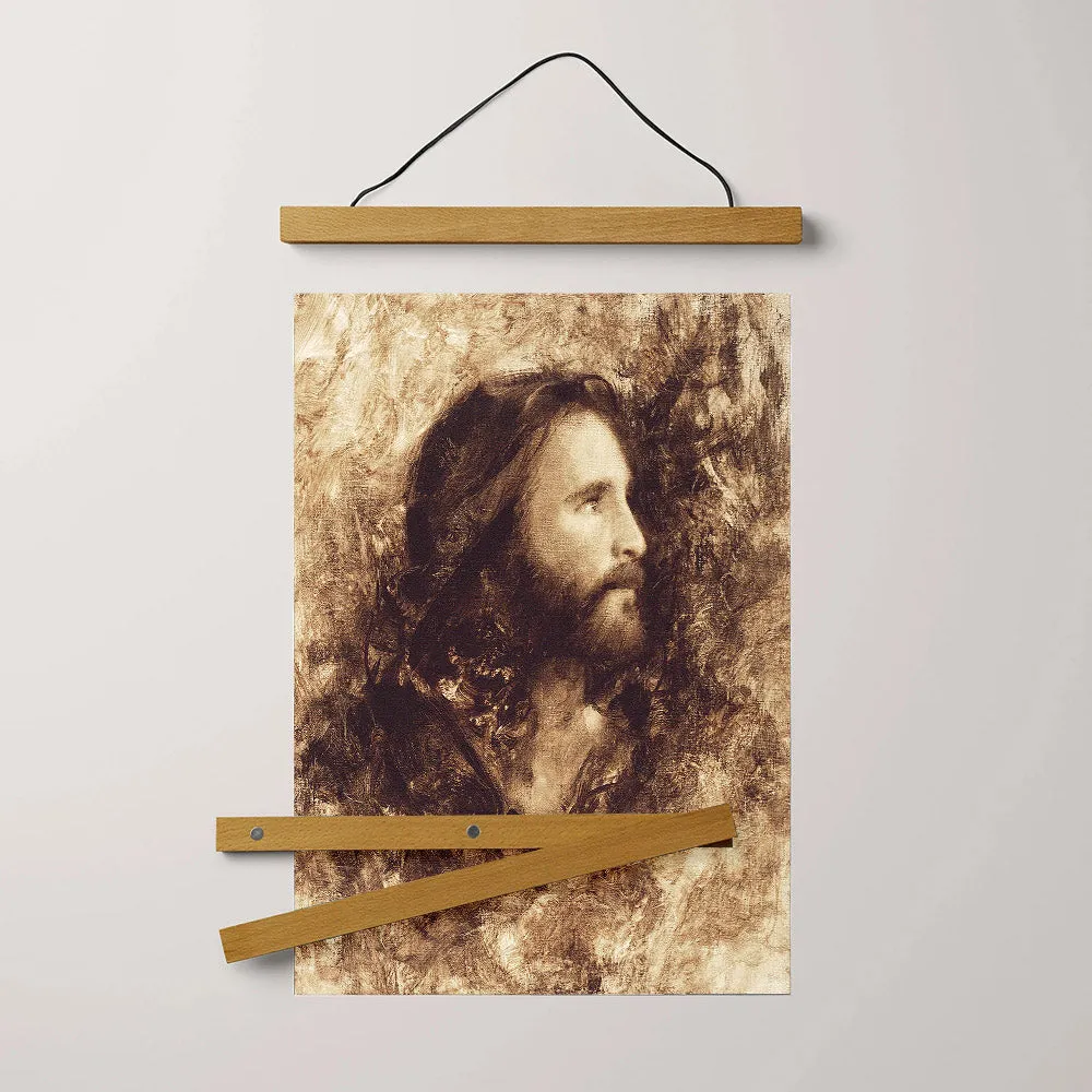 Messiah Hanging Canvas Wall Art - Jesus Picture - Jesus Portrait Canvas - Religious Canvas