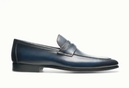 Navy Sasso Penny Loafer