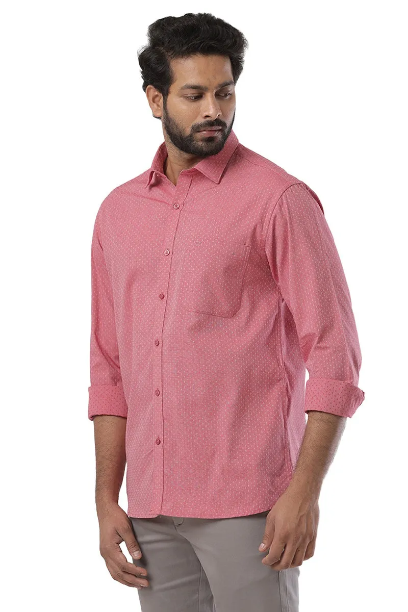 Orlando - Soft Red Casual Shirts for Men | Ariser