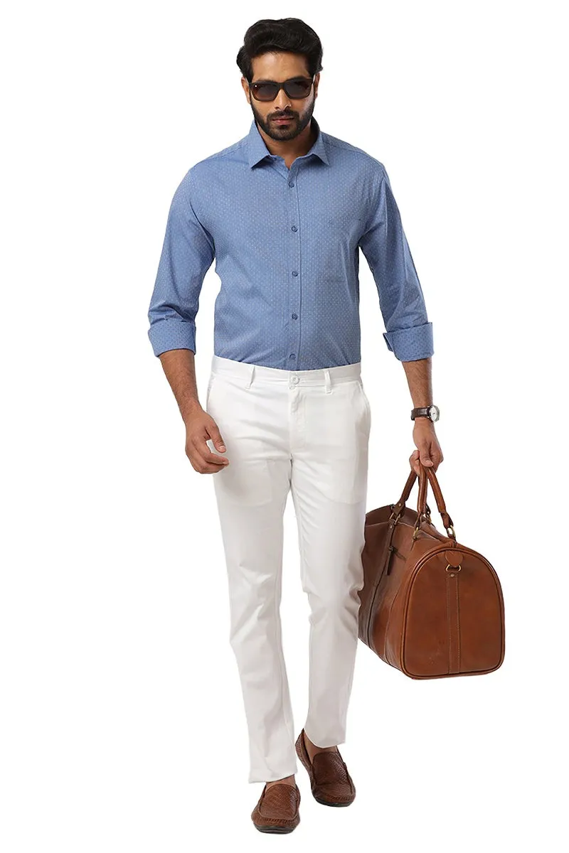 Orlando - Yale Blue Casual Shirts for Men | Ariser