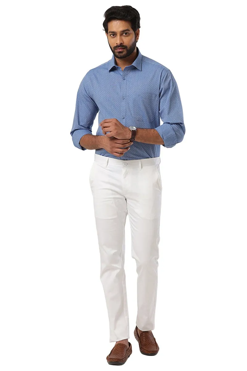 Orlando - Yale Blue Casual Shirts for Men | Ariser