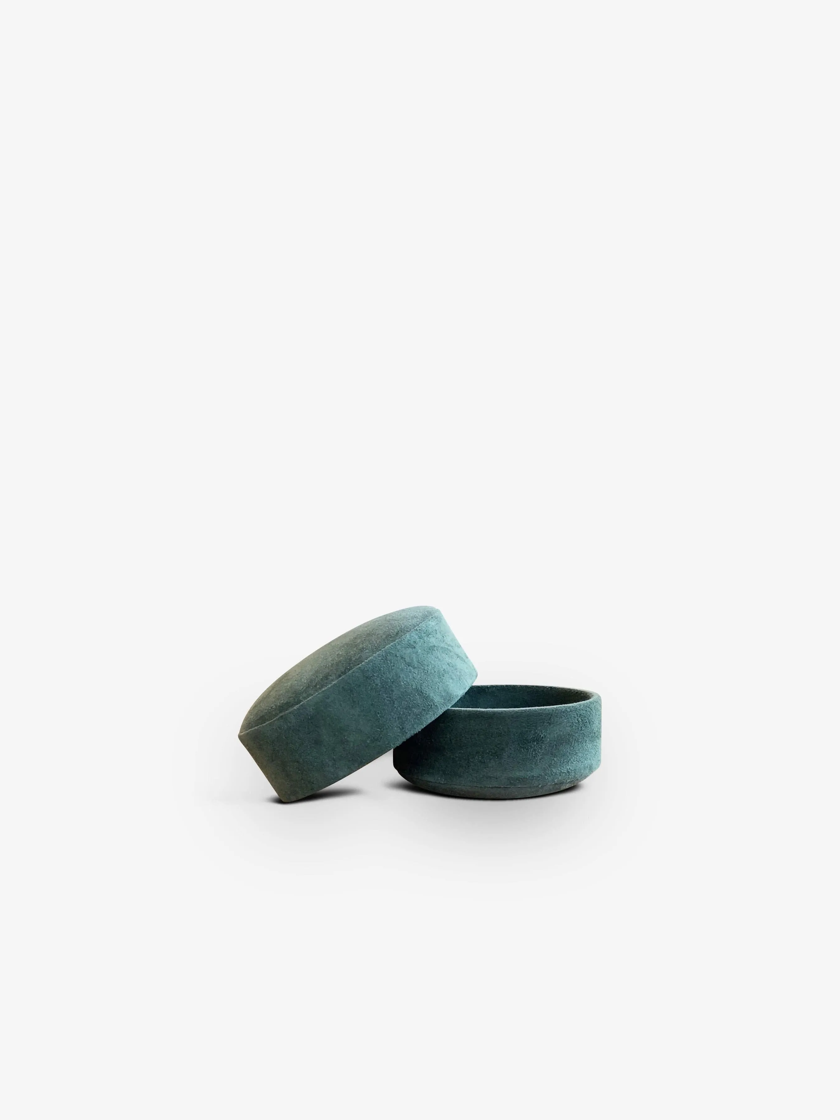 Pastille Round Box in Suede by Michael Verheyden