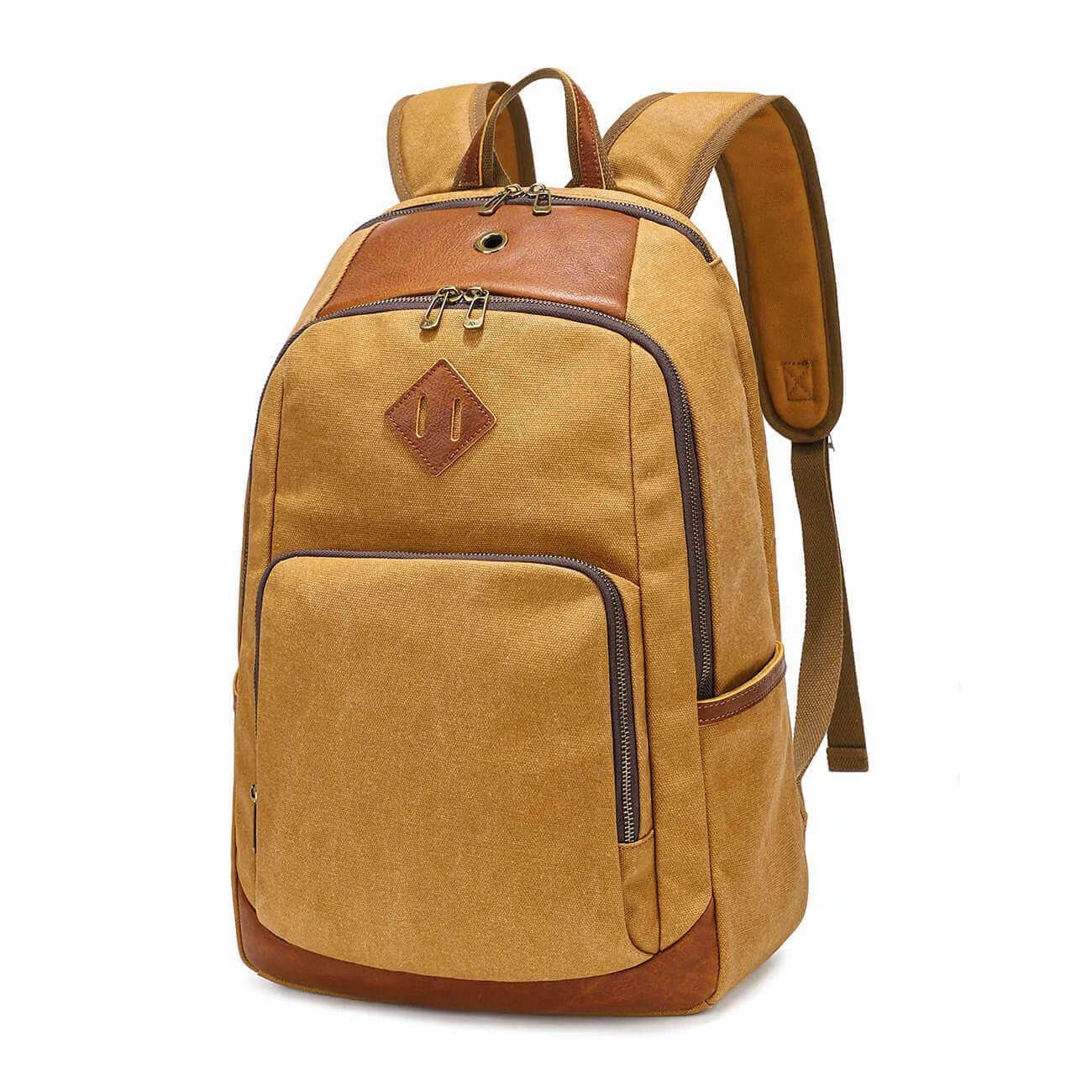 Premium Crafted Canvas Backpack - Fits 16" Laptops 19L