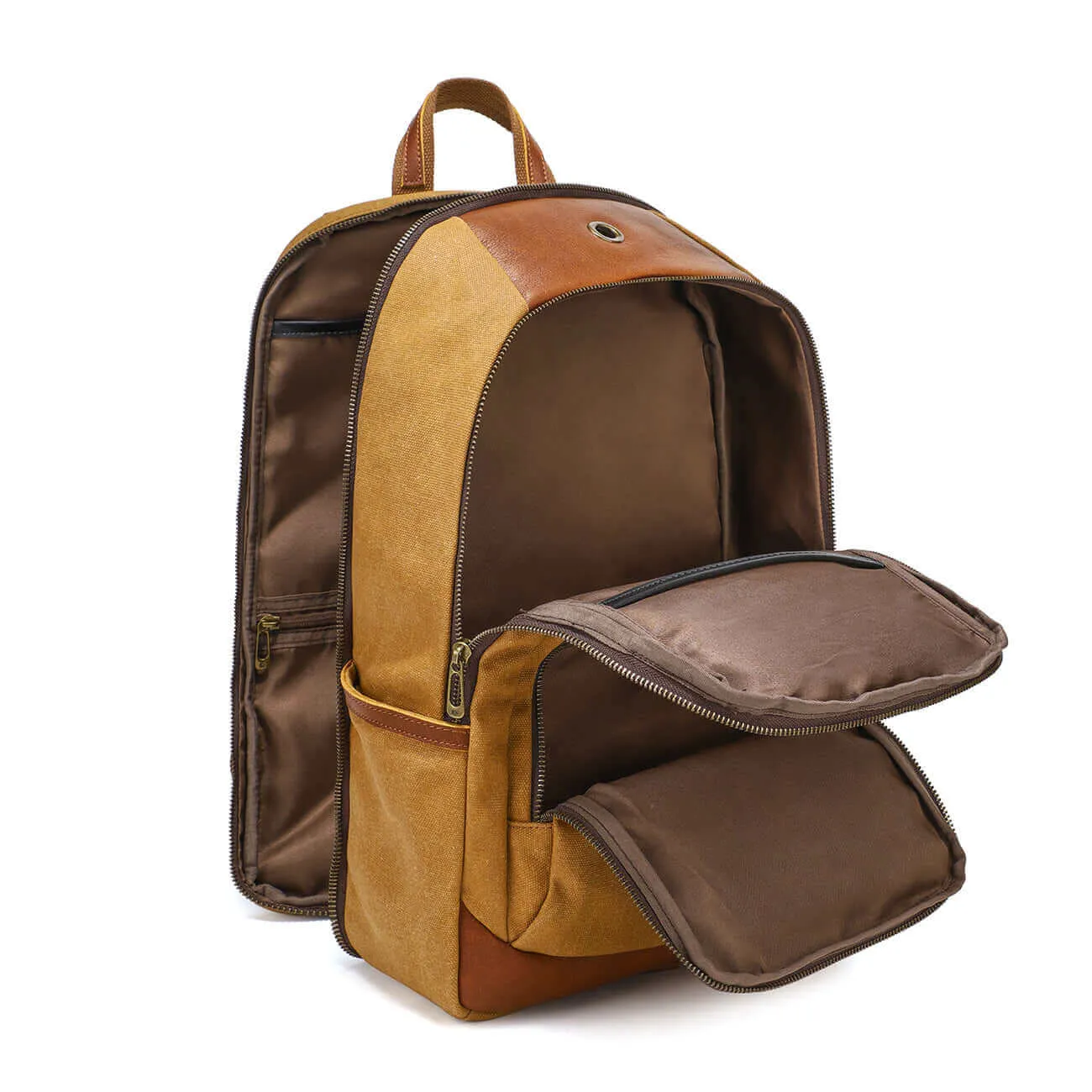 Premium Crafted Canvas Backpack - Fits 16" Laptops 19L