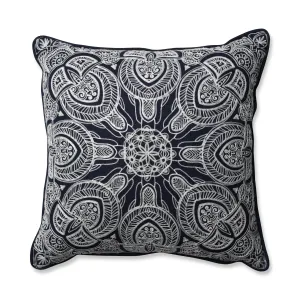 Quinn Navy 16.5-Inch Throw Pillow