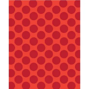 Red & Orange Polka Dot Printed Backdrop