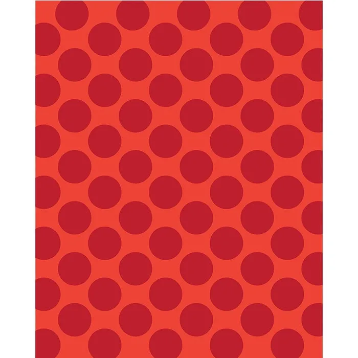 Red & Orange Polka Dot Printed Backdrop