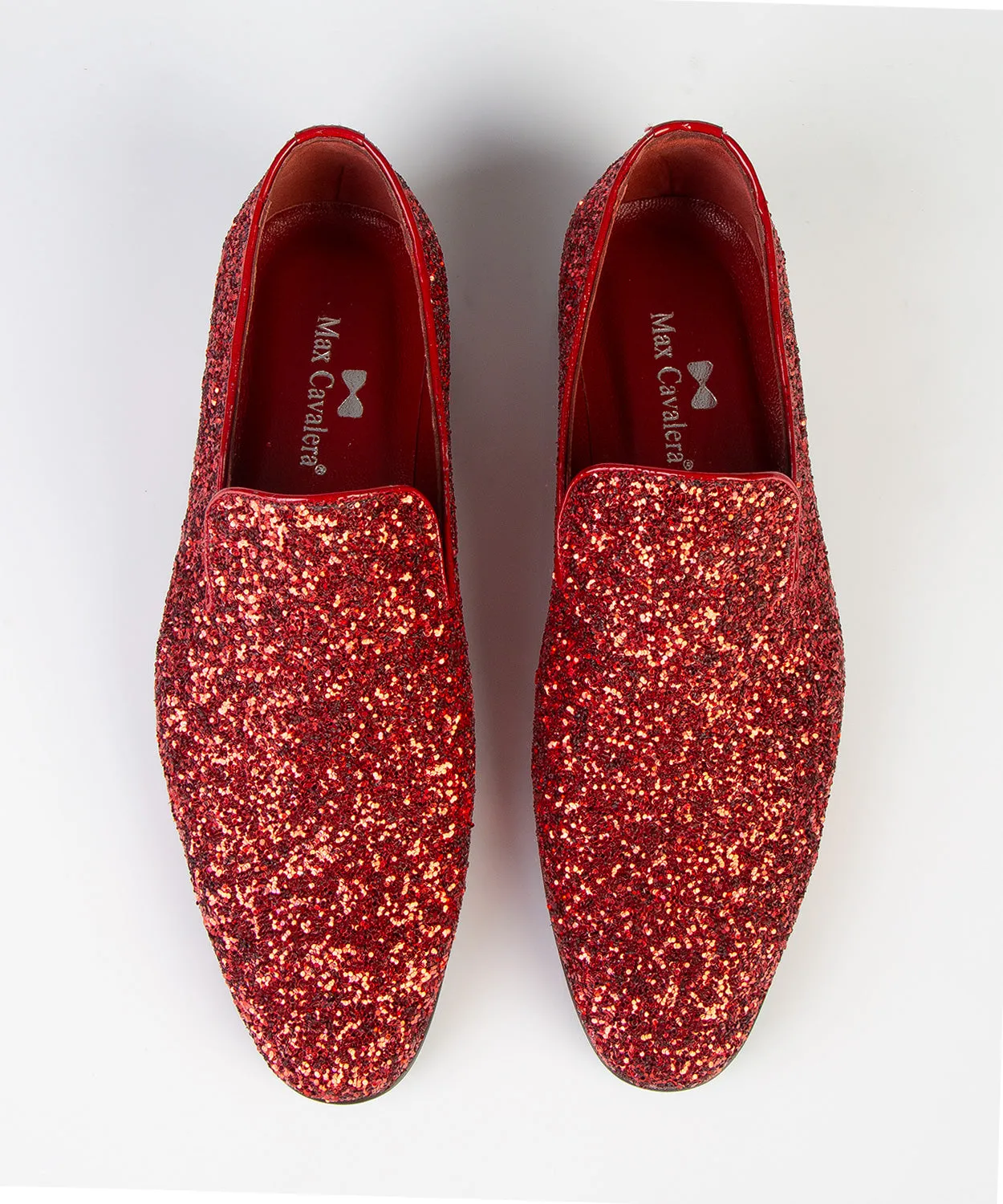 Red Shining Groom Shoes for Wedding