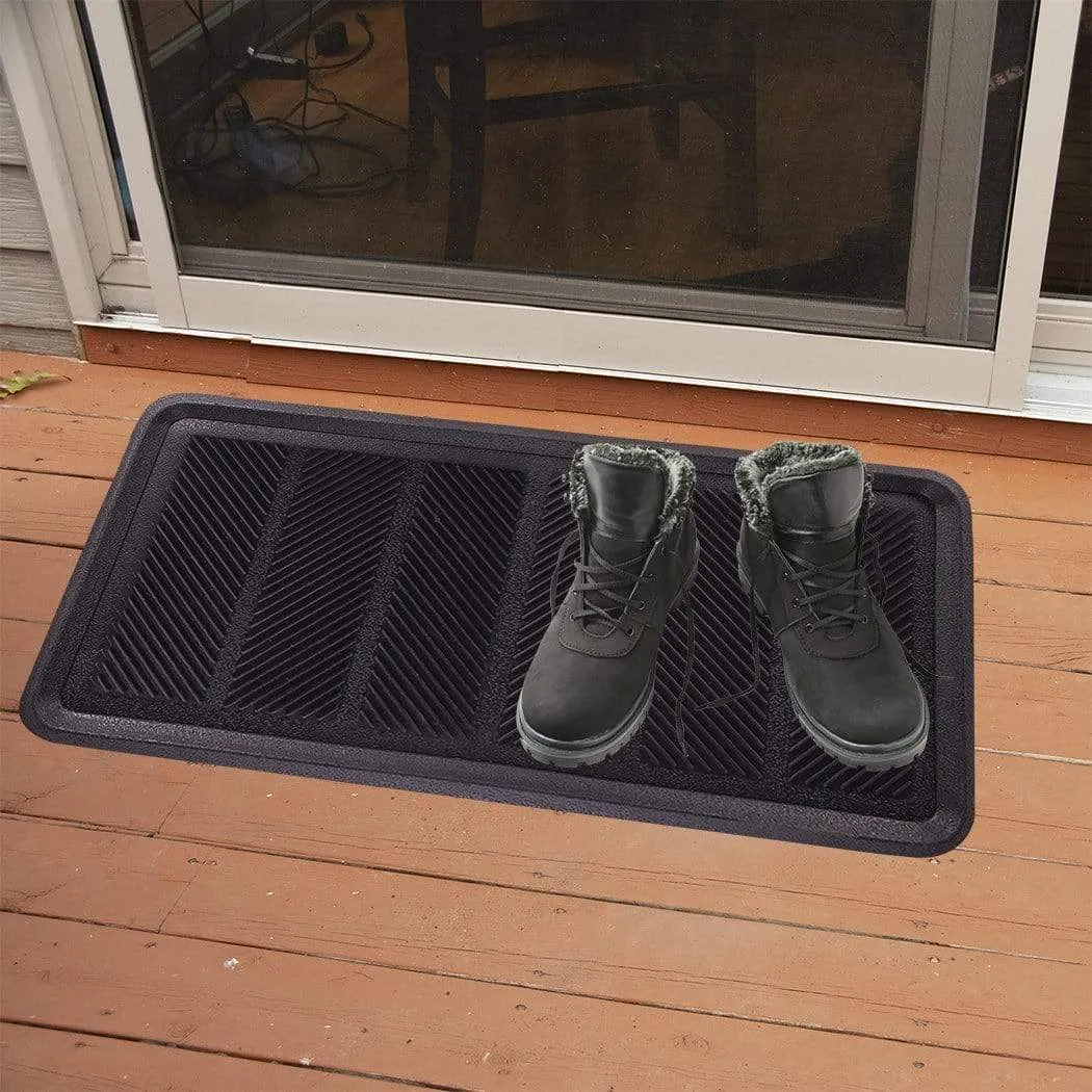 SafetyCare Rubber Shoe & Boot Tray - Multi-Purpose - 32 x 16 Inches