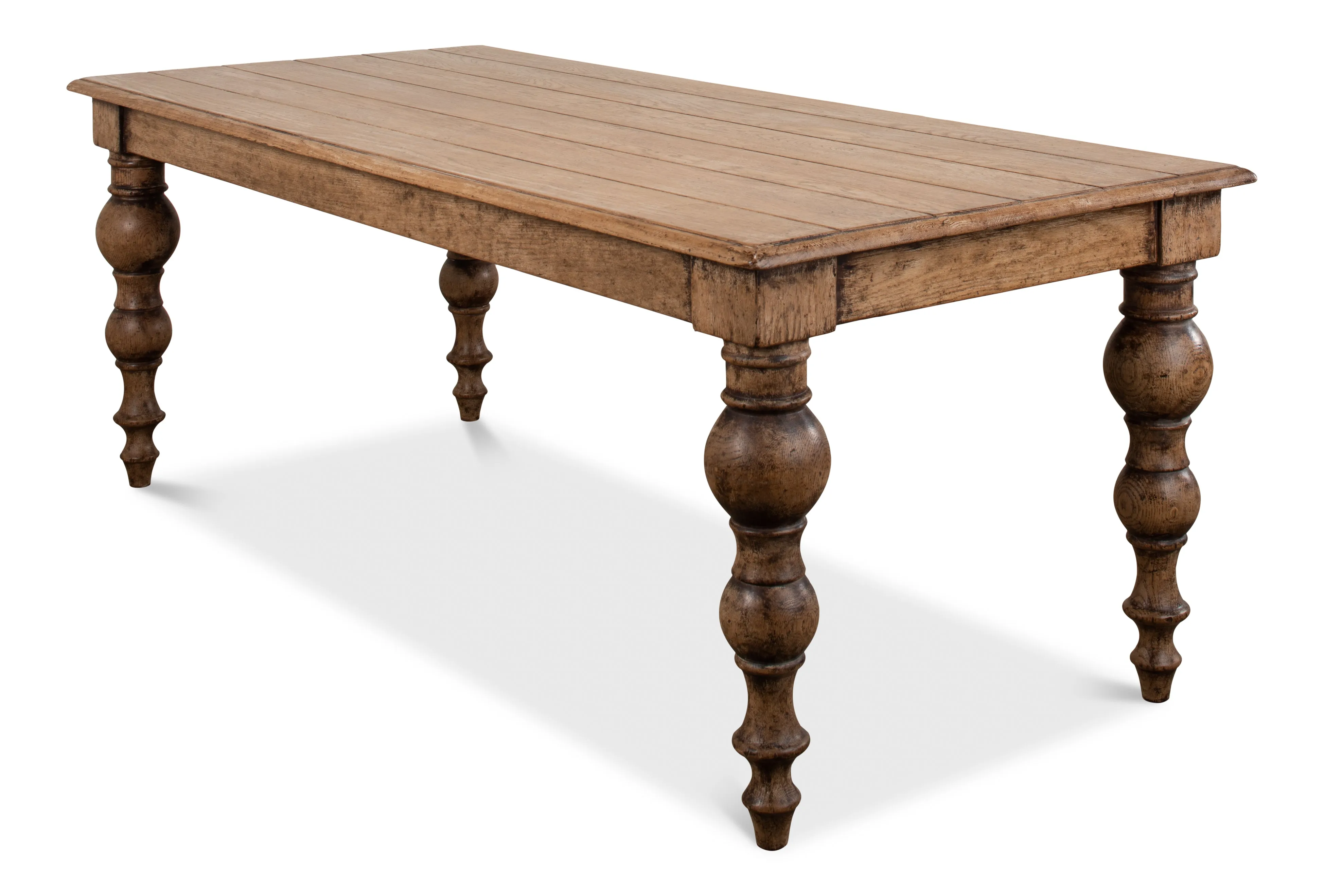 Sarreid - Oak Dining Table - Tan - Traditional